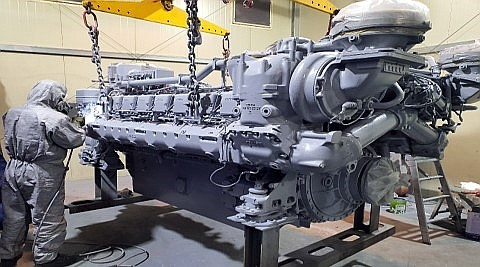 used MTU16V396TE74L engines for vessel